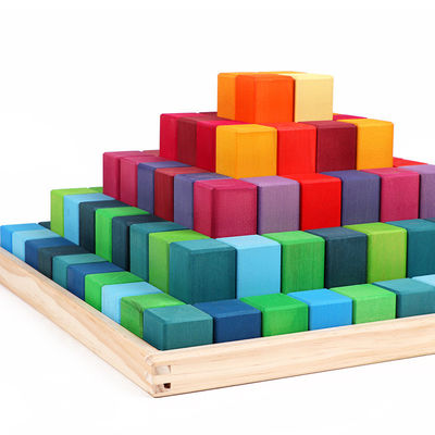 Impilatore di legno 1001 dell'arcobaleno di notte ISO9001 Toy Beech Rome Grimms