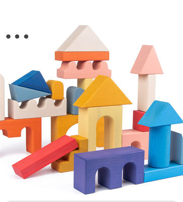 Impilatore di legno 1001 dell'arcobaleno di notte ISO9001 Toy Beech Rome Grimms