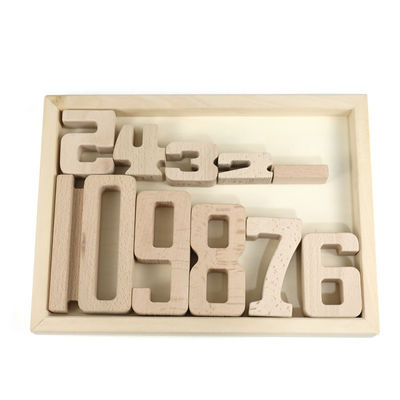 Particelle elementari di legno Toy Number Montessori dei giochi di Jenga
