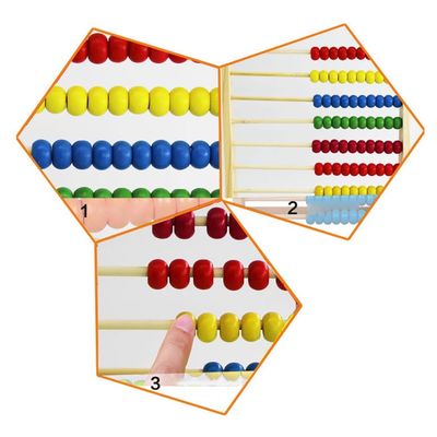 Calcoli il per la matematica di legno Toy Counting Beads Toy Abacus di 26Cm educativo