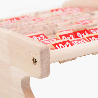 Moltiplicazione non tossica Montessori Toy Counting Wooden Blocks aritmetico della Tabella