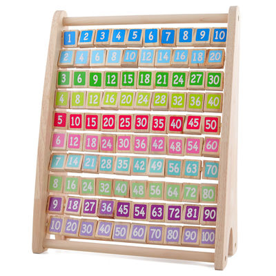 Moltiplicazione non tossica Montessori Toy Counting Wooden Blocks aritmetico della Tabella