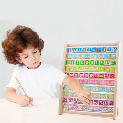 Moltiplicazione non tossica Montessori Toy Counting Wooden Blocks aritmetico della Tabella