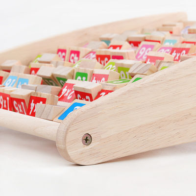 Moltiplicazione non tossica Montessori Toy Counting Wooden Blocks aritmetico della Tabella