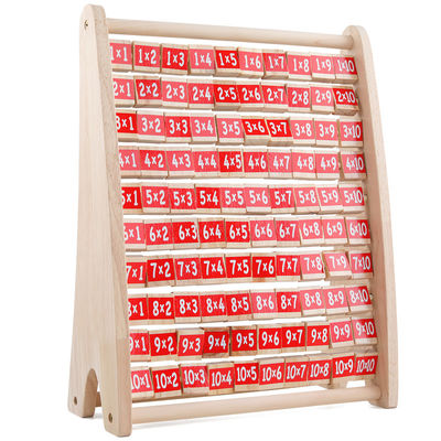 Moltiplicazione non tossica Montessori Toy Counting Wooden Blocks aritmetico della Tabella