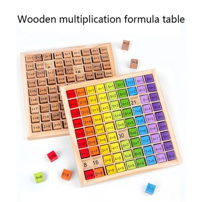 Montessori 0.59in un per la matematica di legno Toy Table Abacus Counting Toy di 99 numeri