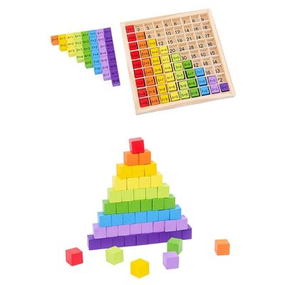 Montessori 0.59in un per la matematica di legno Toy Table Abacus Counting Toy di 99 numeri
