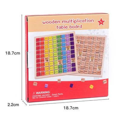 Montessori 0.59in un per la matematica di legno Toy Table Abacus Counting Toy di 99 numeri