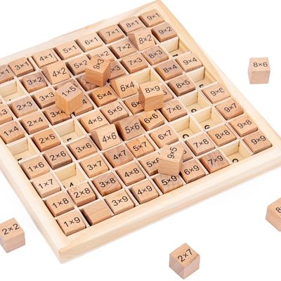 Montessori 0.59in un per la matematica di legno Toy Table Abacus Counting Toy di 99 numeri