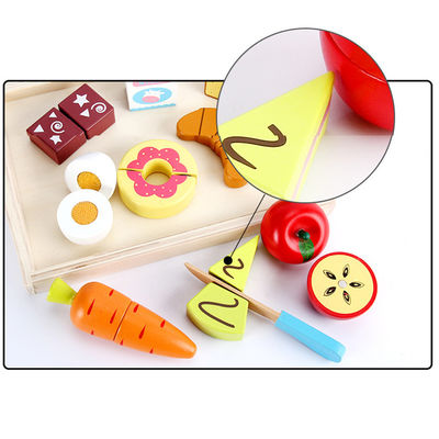 Giocattolo di verdure magnetico tagliente di legno della frutta di Montessori 9.5cm