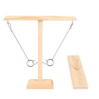 Aggancia i mestieri di legno di legno di 28cm Ring Toss Game Throwing Paintable