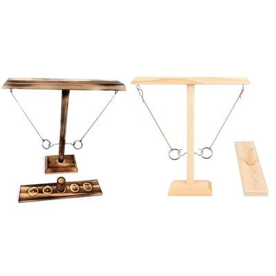 Aggancia i mestieri di legno di legno di 28cm Ring Toss Game Throwing Paintable