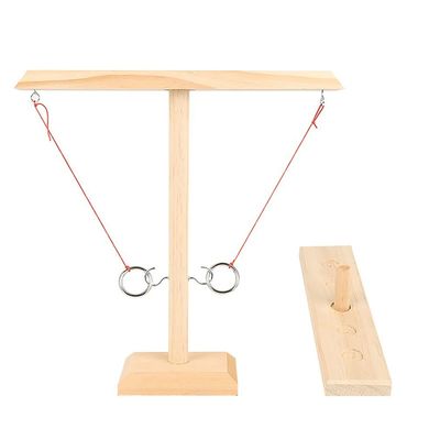 Aggancia i mestieri di legno di legno di 28cm Ring Toss Game Throwing Paintable