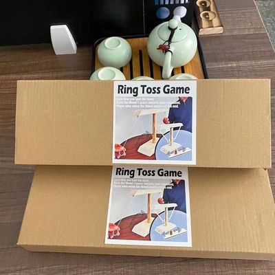 Aggancia i mestieri di legno di legno di 28cm Ring Toss Game Throwing Paintable