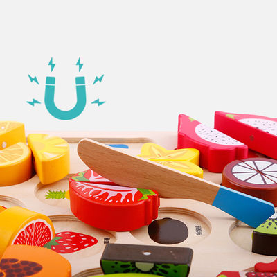 La frutta di legno e Veg di istruzione 9.25in gioca il taglio magnetico della frutta