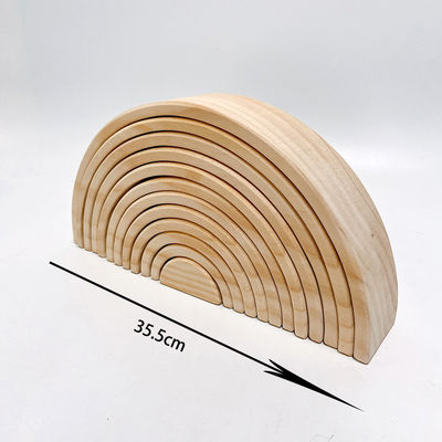 L'arcobaleno 35.5cm ha colorato il grande bambino delle particelle elementari di legno