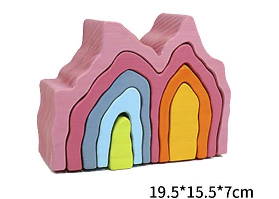 DIY ha montato i giocattoli di legno Montessori che dei blocchetti di 11.5cm il blocco ha messo l'equilibrio impilato