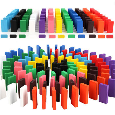 100 200 300 particelle elementari di legno di domino 500PCS