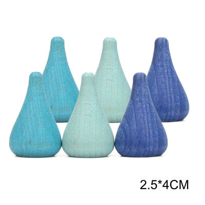giocattoli di legno educativi di Montessori dell'impilatore dell'arcobaleno 6pcs