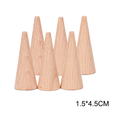 giocattoli di legno educativi di Montessori dell'impilatore dell'arcobaleno 6pcs
