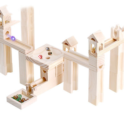 Particelle elementari di marmo di legno educative ISO9001 della pista dei bambini dell'OEM