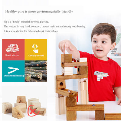 Particelle elementari di marmo di legno educative ISO9001 della pista dei bambini dell'OEM