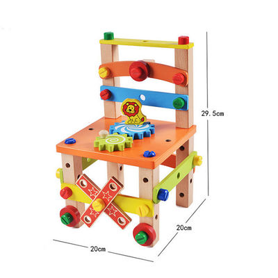 Sedia di legno Toy With Water Based Painted dei bambini di Montessori