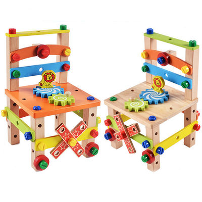 Sedia di legno Toy With Water Based Painted dei bambini di Montessori
