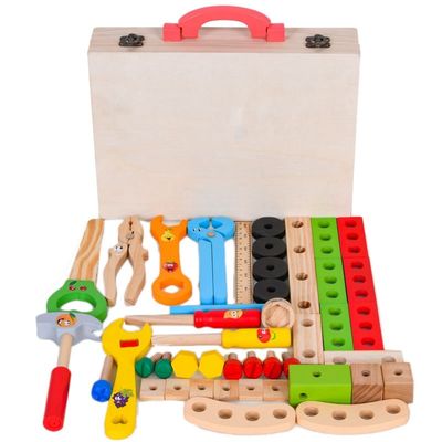 Giocattolo di legno della cassetta portautensili di simulazione multifunzionale del bambino del ODM