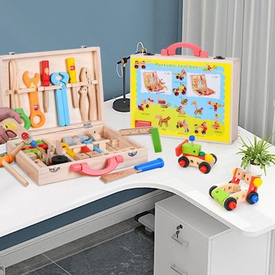 Giocattolo di legno della cassetta portautensili di simulazione multifunzionale del bambino del ODM