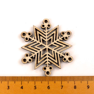 Album per ritagli che dipingono i mestieri di legno fatti a mano del modello del fiocco di neve