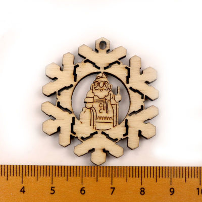 Album per ritagli che dipingono i mestieri di legno fatti a mano del modello del fiocco di neve