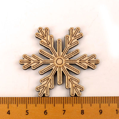 Album per ritagli che dipingono i mestieri di legno fatti a mano del modello del fiocco di neve