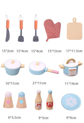L'istruzione iniziale dei bambini unisex di legno finge i giocattoli della cucina