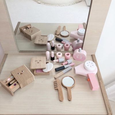 Il Montessori portatile Toy Set cosmetico di legno dei bambini ISO9001