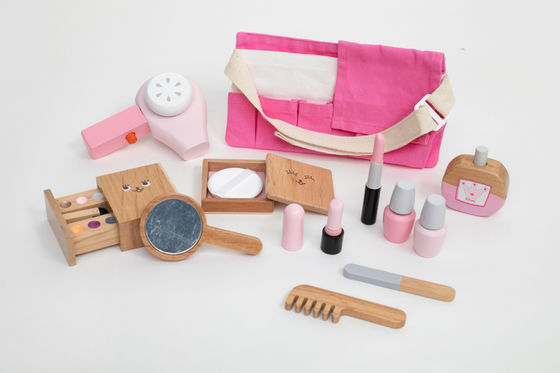 Il Montessori portatile Toy Set cosmetico di legno dei bambini ISO9001