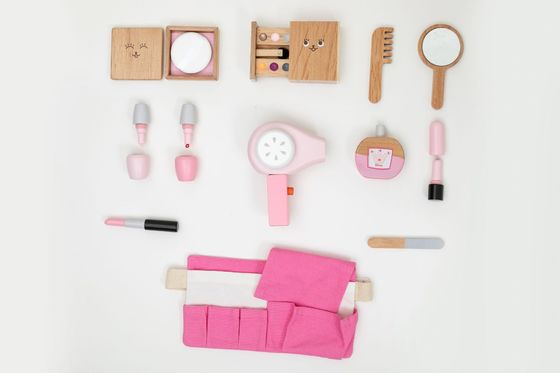 Il Montessori portatile Toy Set cosmetico di legno dei bambini ISO9001