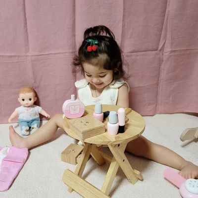 Il Montessori portatile Toy Set cosmetico di legno dei bambini ISO9001