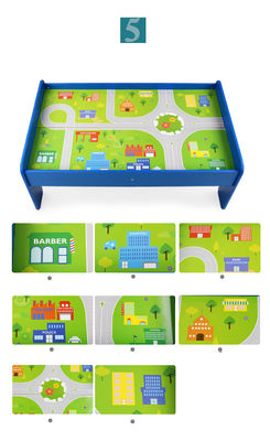 Costruttore Wooden Board Game di Mini Wooden 88pcs City Road