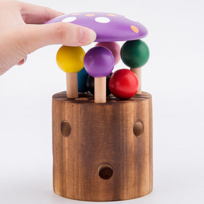 Fermo di legno il gioco del verme per addestramento della coordinazione mano-occhio dei bambini