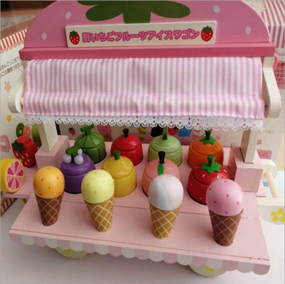 Macchina di legno del cono gelato della simulazione dei bambini