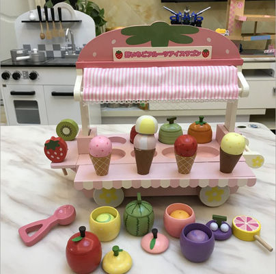Macchina di legno del cono gelato della simulazione dei bambini