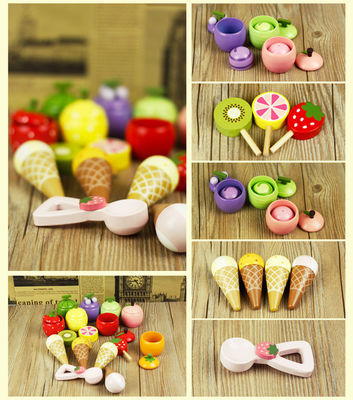 Macchina di legno del cono gelato della simulazione dei bambini