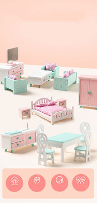 Giocattoli di Mini Montessori Wooden Girls Bedroom senza la sbavatura