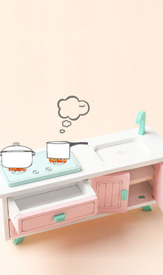 Giocattoli di Mini Montessori Wooden Girls Bedroom senza la sbavatura