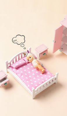 Giocattoli di Mini Montessori Wooden Girls Bedroom senza la sbavatura
