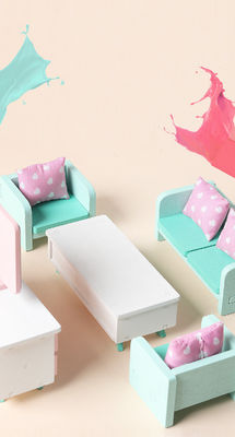 Giocattoli di Mini Montessori Wooden Girls Bedroom senza la sbavatura