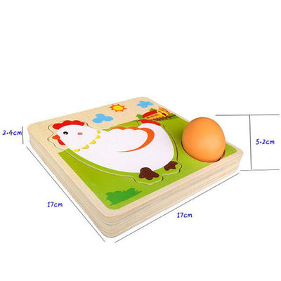 puzzle di legno di strato di processo di crescita del pollo 3D multi