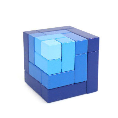 L'istruzione iniziale dei bambini del ODM ha montato i giocattoli di legno di puzzle del blocco