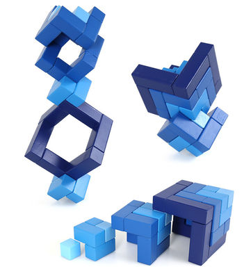L'istruzione iniziale dei bambini del ODM ha montato i giocattoli di legno di puzzle del blocco